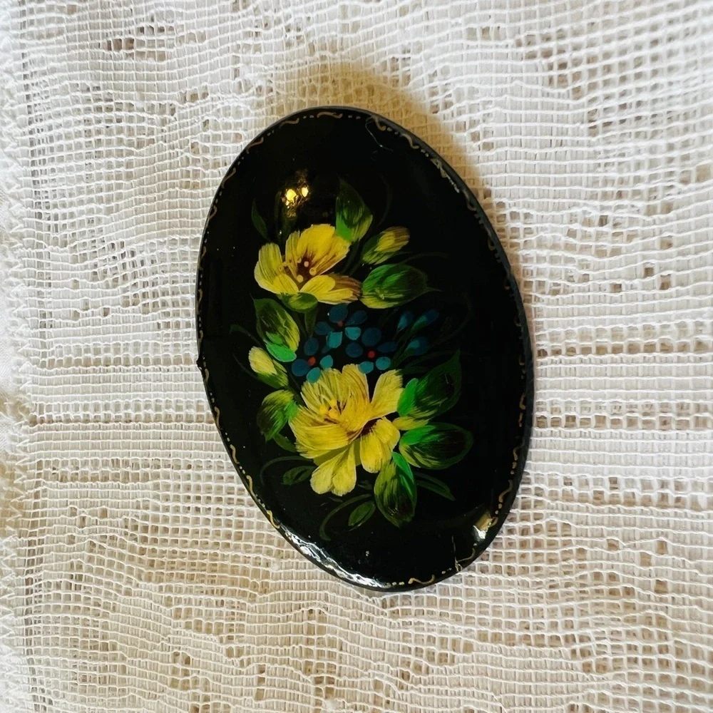 Russian Floral Brooch